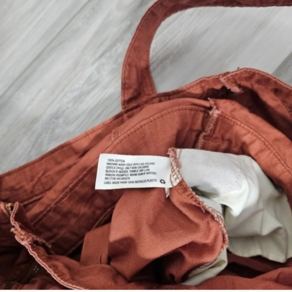 Square-Neck Midi Dress in Rust Sz 4 - Picture 9 of 10